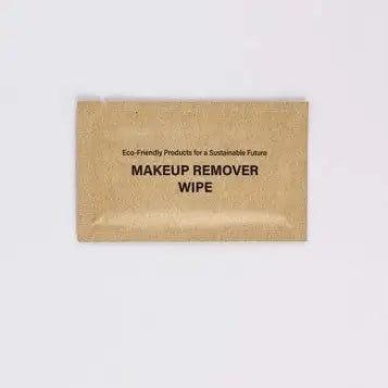 Tess soft non-woven makeup remover wipe in FSC-certified kraft sachet