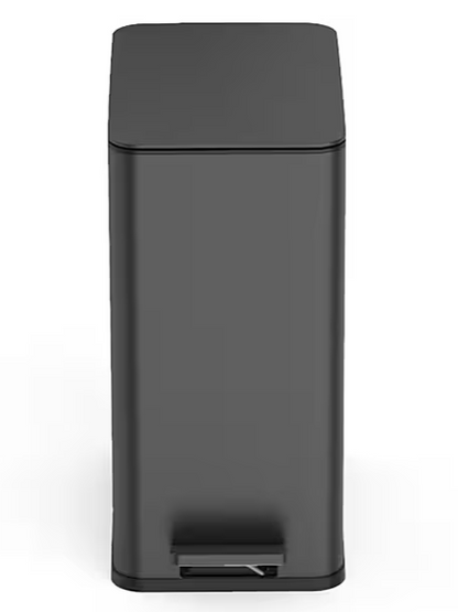 Slim 2.6 Gallon Step Trash Can, Matte Black