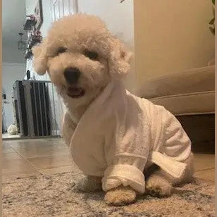 Boca Terry Dog Bathrobe - Medium