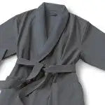 Boca Terry Microfiber Shawl Collar Robe with Plush Lining - Grey - OSFM