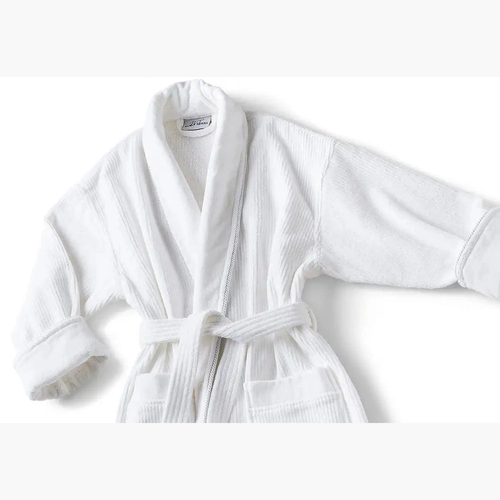 Boca Terry Mini Stripe Shawl Collar Robe