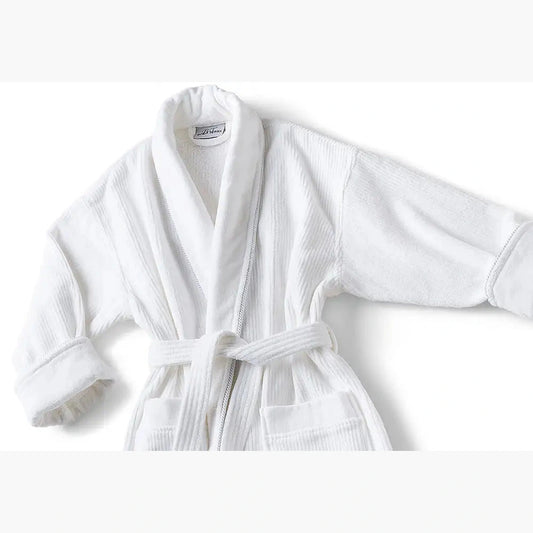 Boca Terry Mini Stripe Shawl Collar Robe