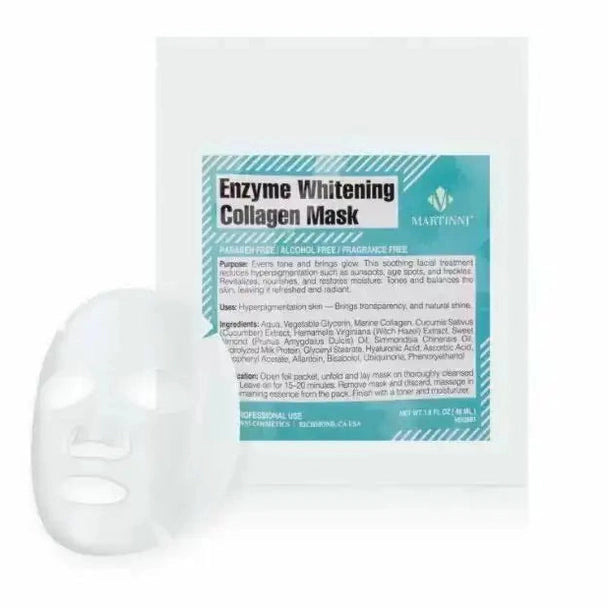 Martinni Enzyme Whitening Collagen Mask - 1.62oz
