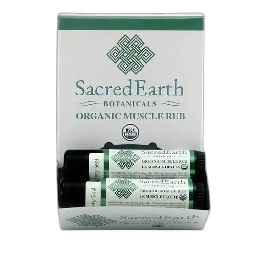 Sacred Earth Organic Muscle Rub .6oz Tube