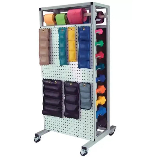 Ideal Cuff Weight/Dumbbell Rack, Mobile, 500lb. Capacity