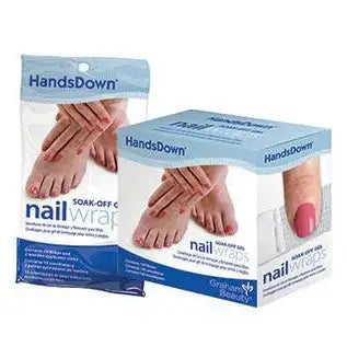 Hands Down Nail Wrap 1" x 4", White 100 Count