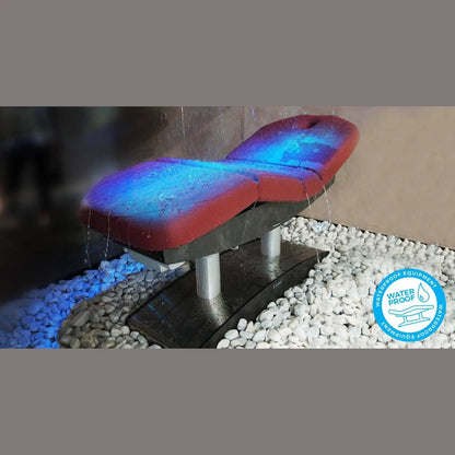 Nettuno 3 Motor Electrically Adjustable Hight, Back and Legs/Tilt Waterproof Hydrotherapy Spa Table With Aluminum Base and Handset Control