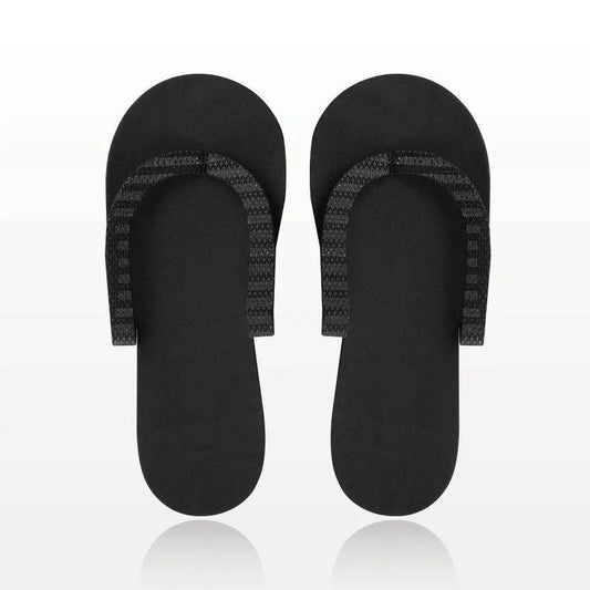 Slip Resistant Pedicure Slipper - Black (1 Pair)