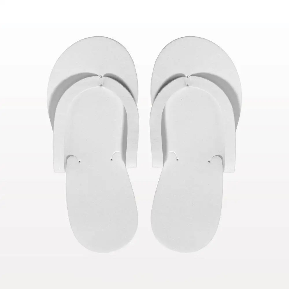 Non-Skid Pedicure Slippers, White
