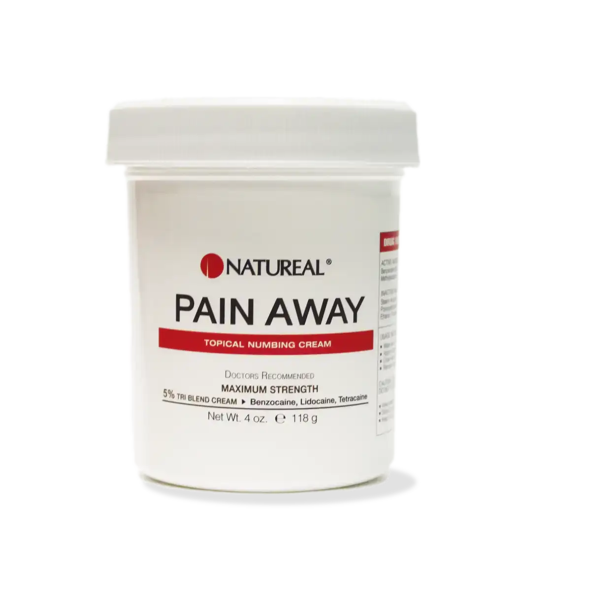 Pain Away Numbing Cream Tri Blend, 4 oz topical triple-anesthetic for pre-procedure use