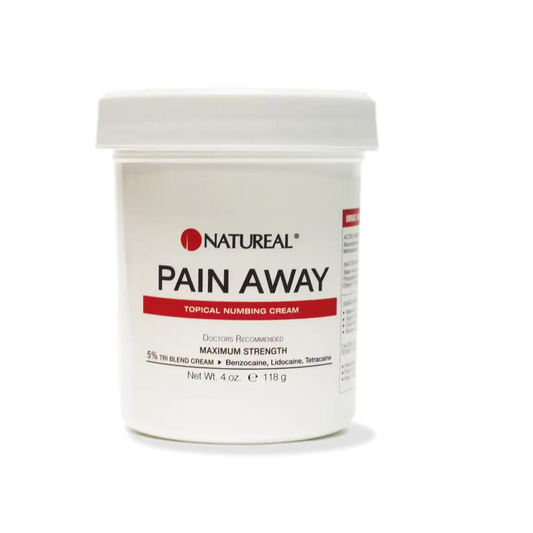Pain Away Numbing Cream Tri Blend, 4 oz topical triple-anesthetic for pre-procedure use