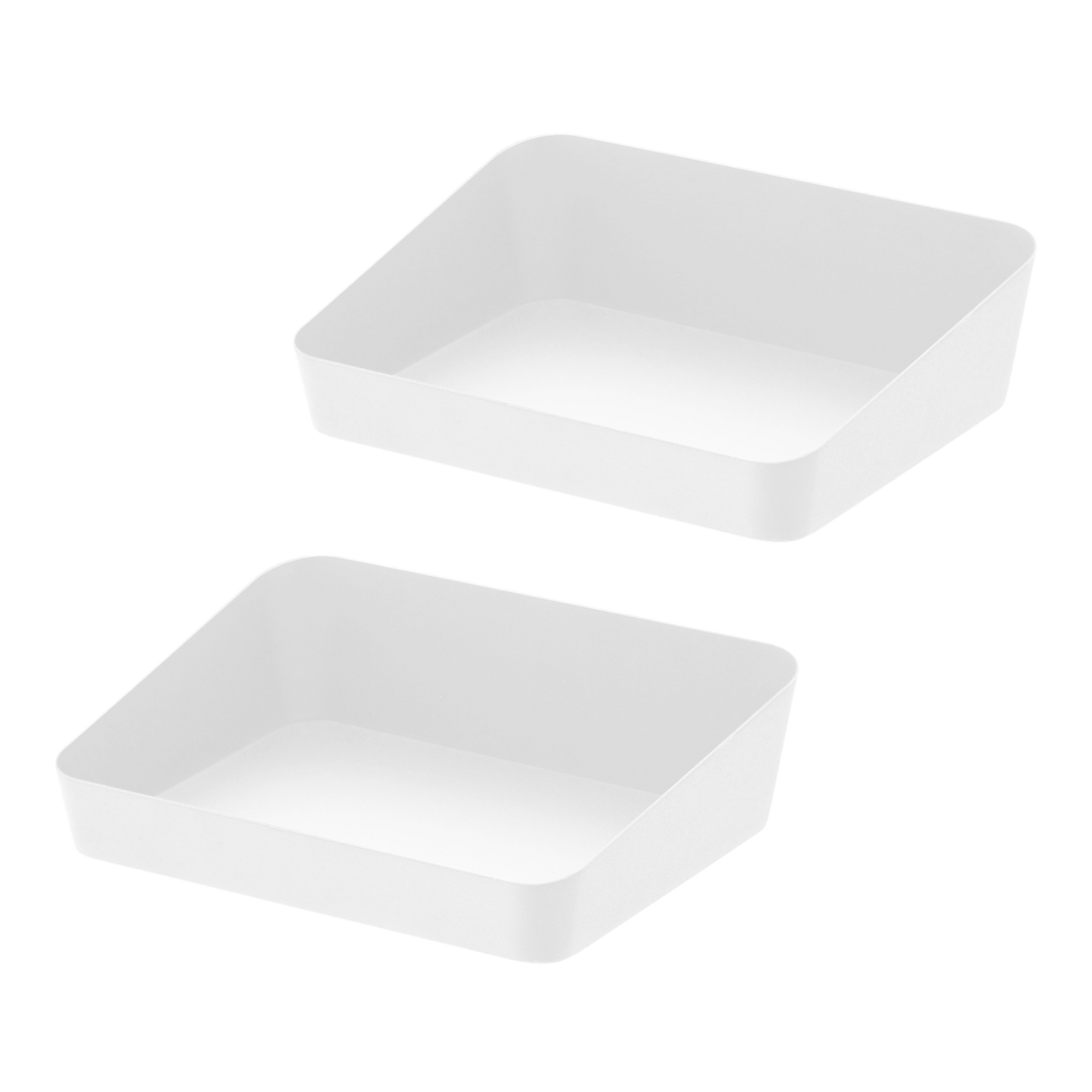 Vanity Tray - Steel - Medium (Set of 2) on a blank background.