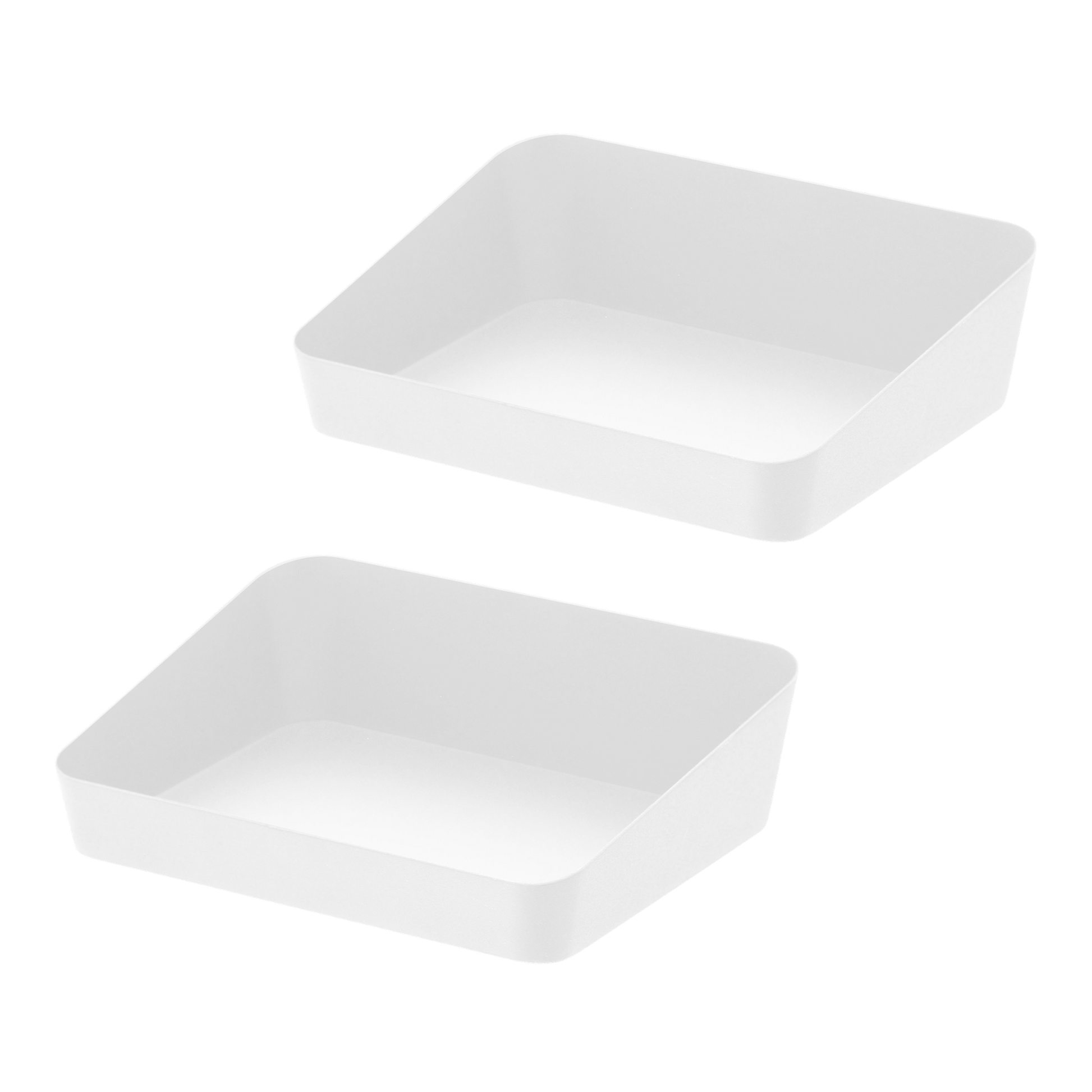 Vanity Tray - Steel - Medium (Set of 2) on a blank background.