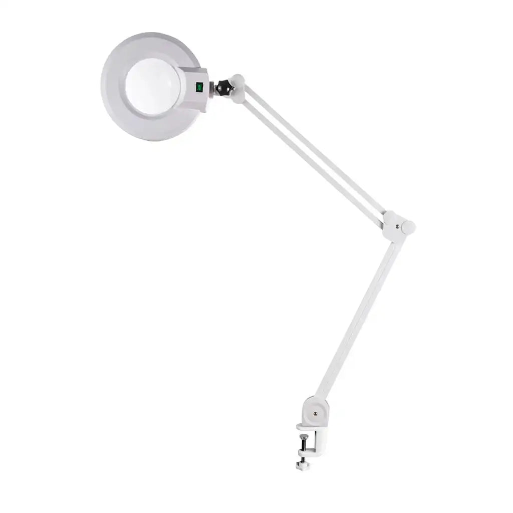 Silver Fox LED 1001A Magnifying Lamp - 3 diopter 5 diameter lens no base just table clamp.