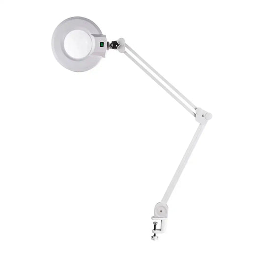 Silver Fox LED 1001A Magnifying Lamp - 3 diopter 5 diameter lens no base just table clamp.