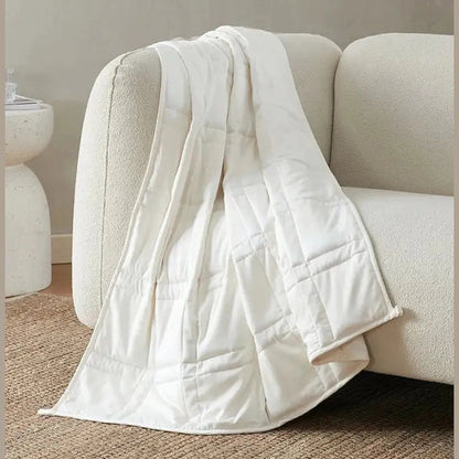 Baloo Weighted Throw 12 lbs - Pebble White