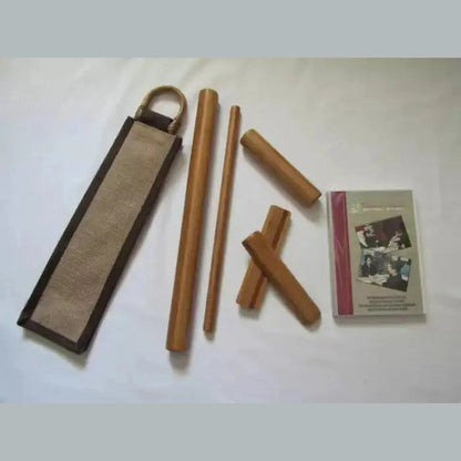 Bamboo-Fusion Pedicure and Manicure Stick Set with DVD, carbonized bamboo sticks plus training
