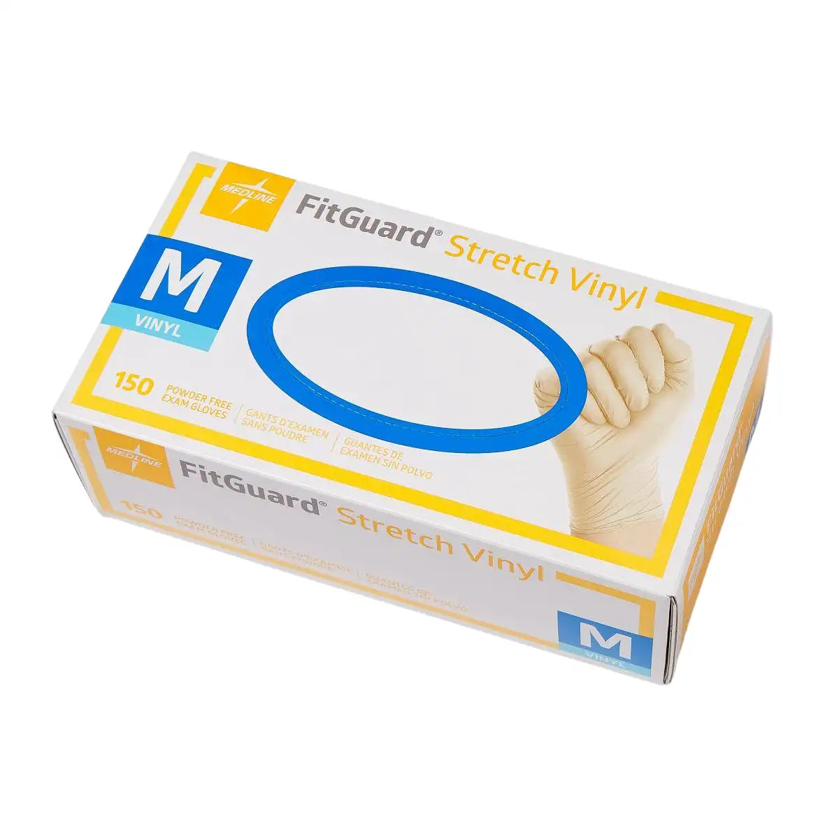 FitGuard Stretch Vinyl Exam Gloves 150ct-Small
