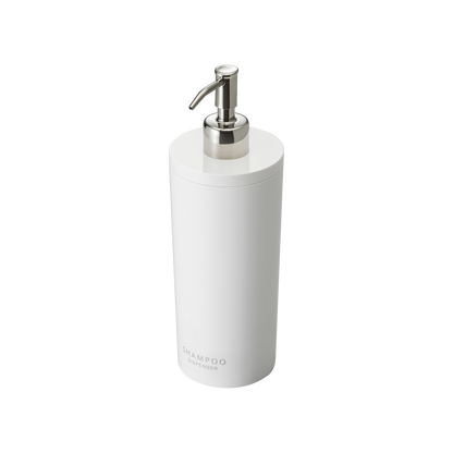 Round Shower Dispenser - Three Styles on a blank background.