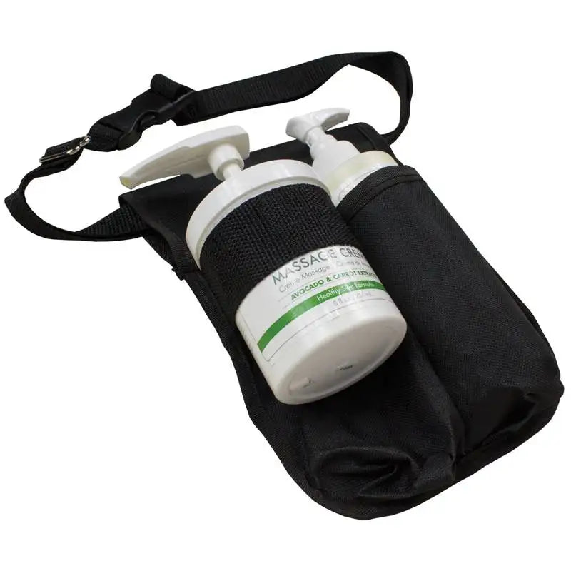 Polyester Massage Bottle Holsters - Black Double