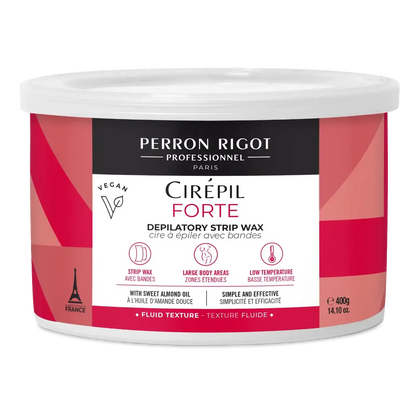 Cirepil Forte vegan strip wax 14.11 oz tin for coarse hair