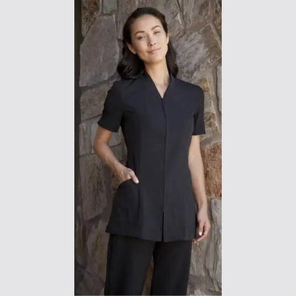 Pravia Jacket Short Sleeve Uniform - Solid Black