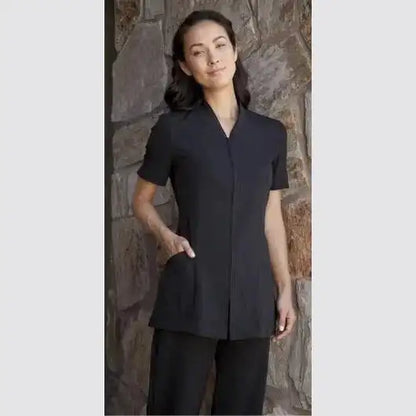 Pravia Jacket Short Sleeve Uniform - Solid Black