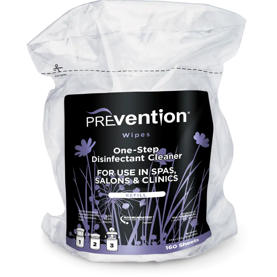 PREvention Disinfectant Cleaner  Wipes 6"x7" refill