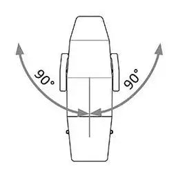 Seat With 180° Rotation For Tesera 4M