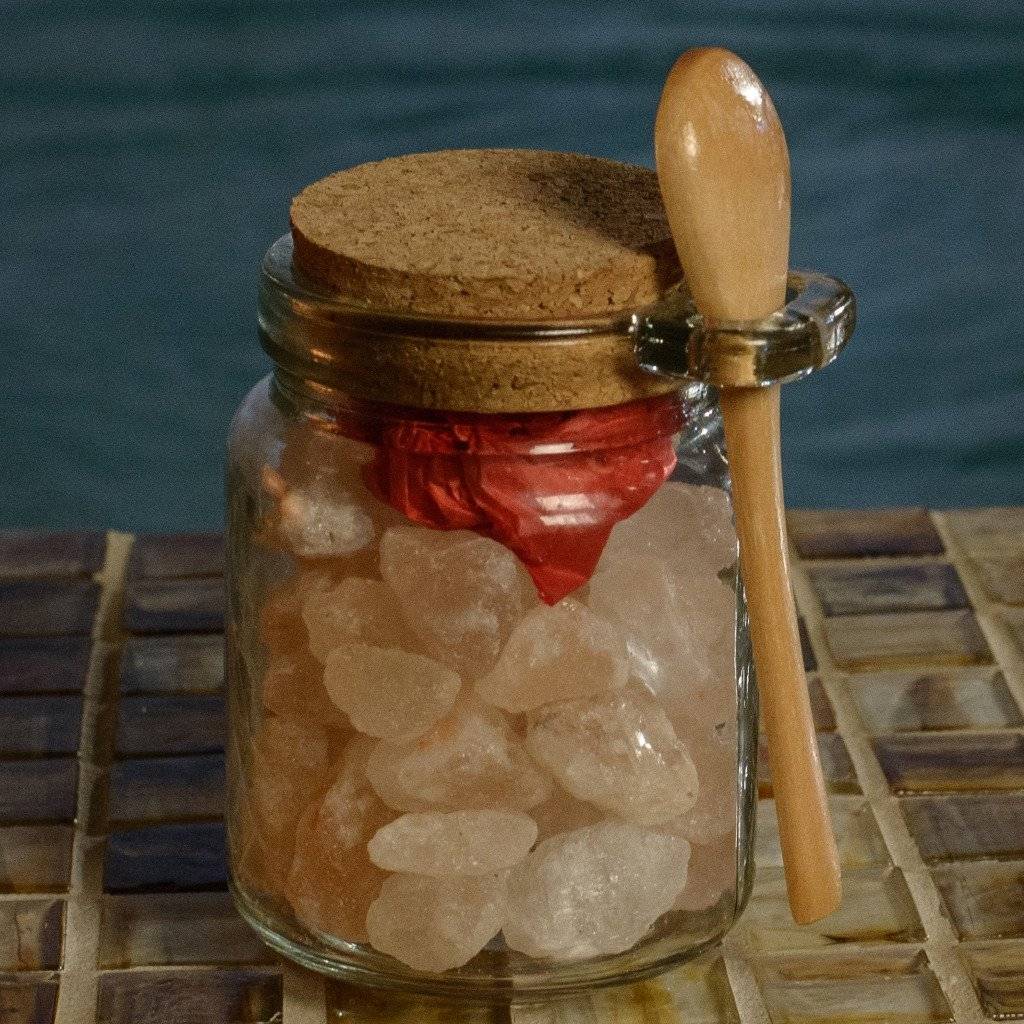 Sole Glass Jar with Spoon & Chunks