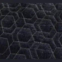 Luxury Therapeutics Quilted Coverlet - Geo Graphite