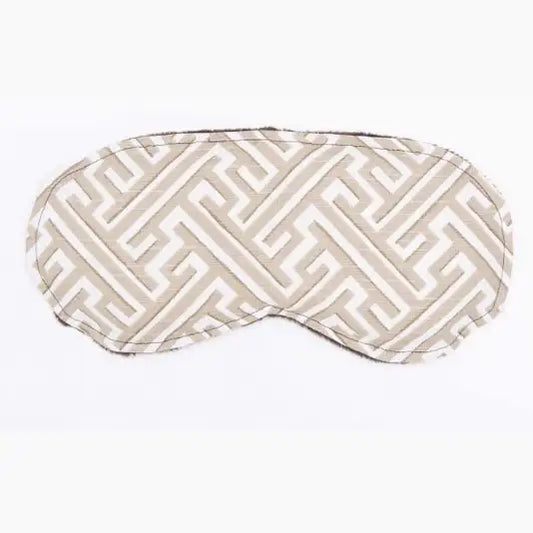 Luxury Therapeutics Resort Collection: Soothing Eye Pillow – Trellis Camel W/ Removeable Cover