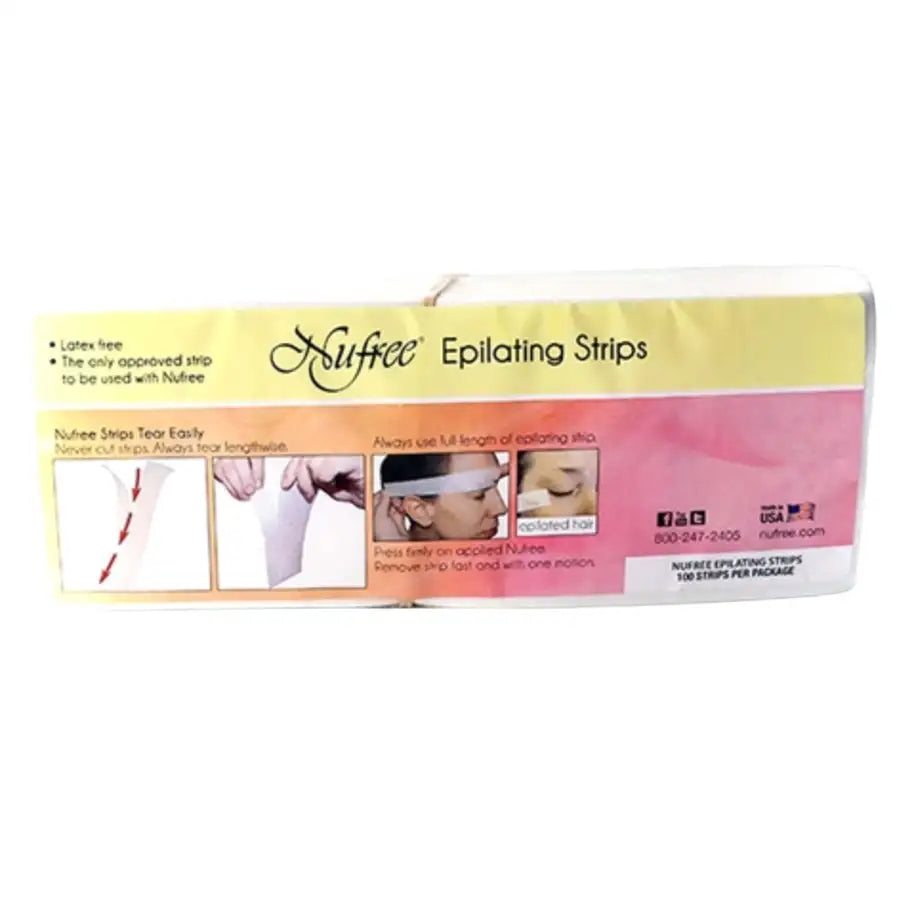 Nufree Epilating Strips 200 piece