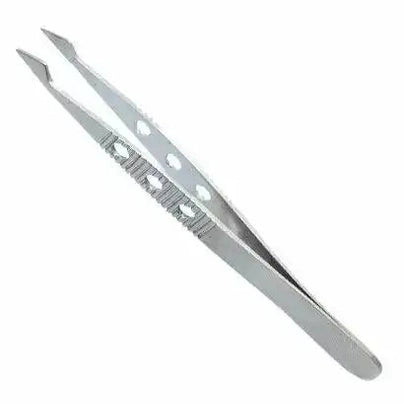 Satin Edge Slanted & Pointed Tip Tweezer - 4"