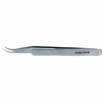 Satin Edge Curved Tip Tweezer - 4 3/4"