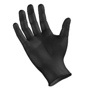 SemperGuard® Premium Black Powder-Free Vinyl Gloves-X-Large