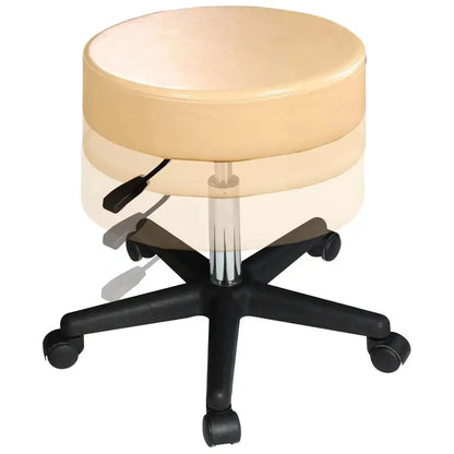 Master Massage Rolling Hydraulic Stool - Cream