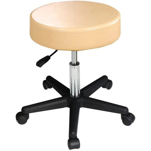 Master Massage Rolling Hydraulic Stool - Cream