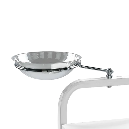 Silhouet-Tone single bowl holder for treatment-bed-side mounting