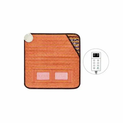 HealthyLine TAO heating mat with remote control showing digital display and buttons