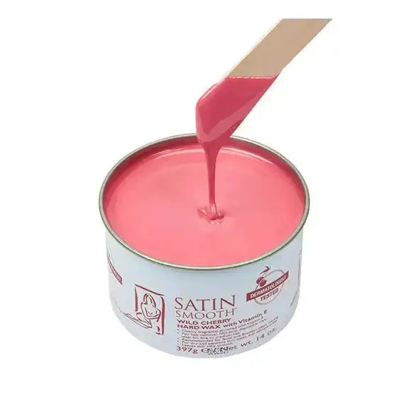 Satin Smooth Wild Cherry and Vitamin E Hard Wax - 14 oz
