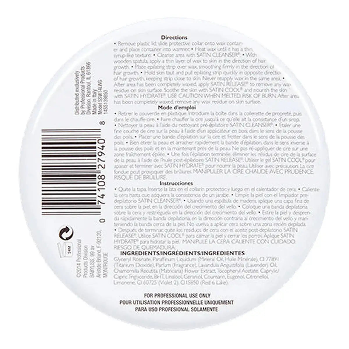 Satin Smooth Lavender Soft Wax With Chamomile 14 oz