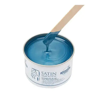 Satin Smooth Titanium Blue Thin Film Hard Wax - 14oz