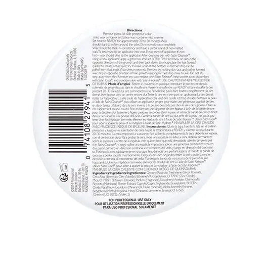 Satin Smooth Titanium Blue Thin Film Hard Wax - 14oz