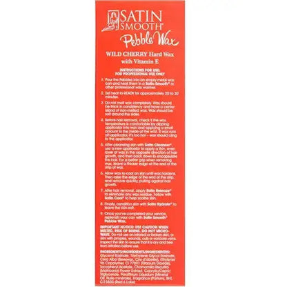 Satin Smooth Wild Cherry and Vitamin E Pebble Wax Beads 2.3 lbs, 35 oz