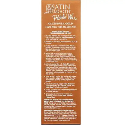Satin Smooth Calendula Gold and Tea Tree Pebble Hard Wax - 2.3 lbs