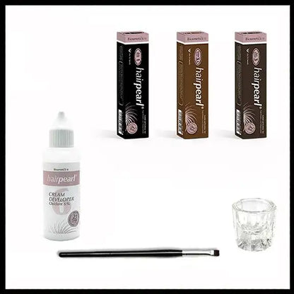 Hairpearl Tint Starter Kit, 3 shades plus developer, dappen dish and brush