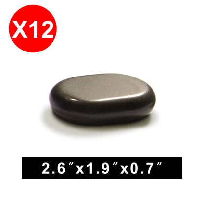 Master Massage medium ovular basalt stone, size detail