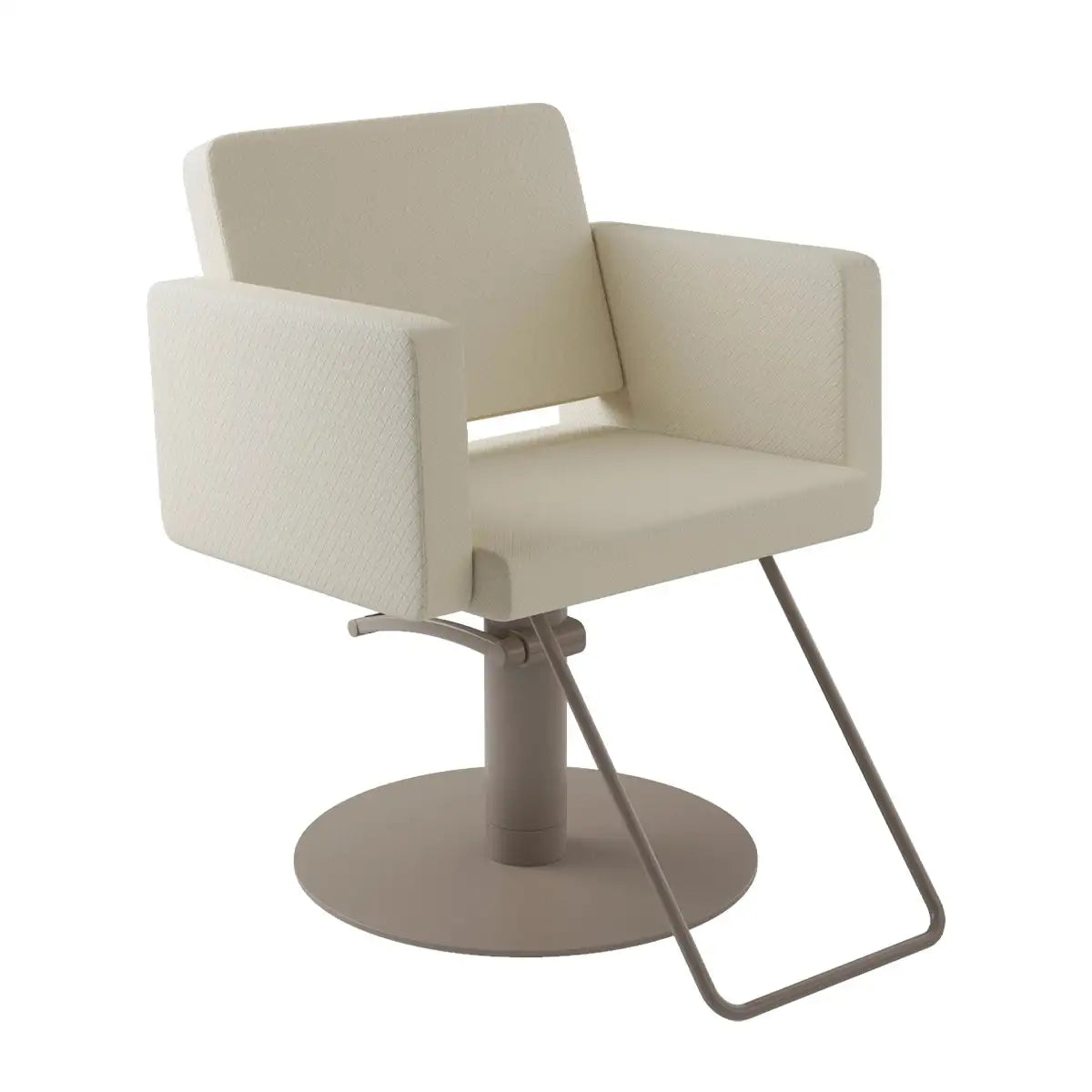 Gamma & Bross Olma Supercolor styling chair in gun beige with taupe Supercolor base