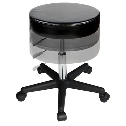 Master Massage Rolling Hydraulic Stool - Black